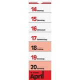 thumbnail of Streifenkalender Modell 702 13x45cm 1 Woche/Seite 2026