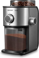 thumbnail of Moinho de café SOGO MOL-SS-5236; Potência: 150W; 14 níveis de moagem; Capacidade grão: 200g; Capacidade café moído: 150g;