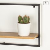 thumbnail of Max Home Estante de parede em madeira 1 prateleira 65x20x35 cm