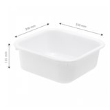 thumbnail of GILAC Cuvette carrée - 10 L - Blanc G606121