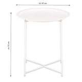 thumbnail of Beistelltisch Ø 47 H 51 2. Wahl Nachttisch Blumentisch Spieltisch Deko : weiß ohne Ablage