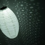 thumbnail of LED Solar Lampions mit Blumenmuster blau Party Balkon Terrasse 2St