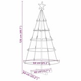 thumbnail of vidaXL Weihnachtsdeko mit Ständer Schwarz 125 cm Stahl