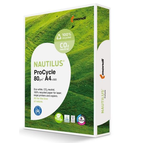 Nautilus ProCycle DIN A4 Druckerpapier 80 g/m² Glatt Weiß 500 Blatt