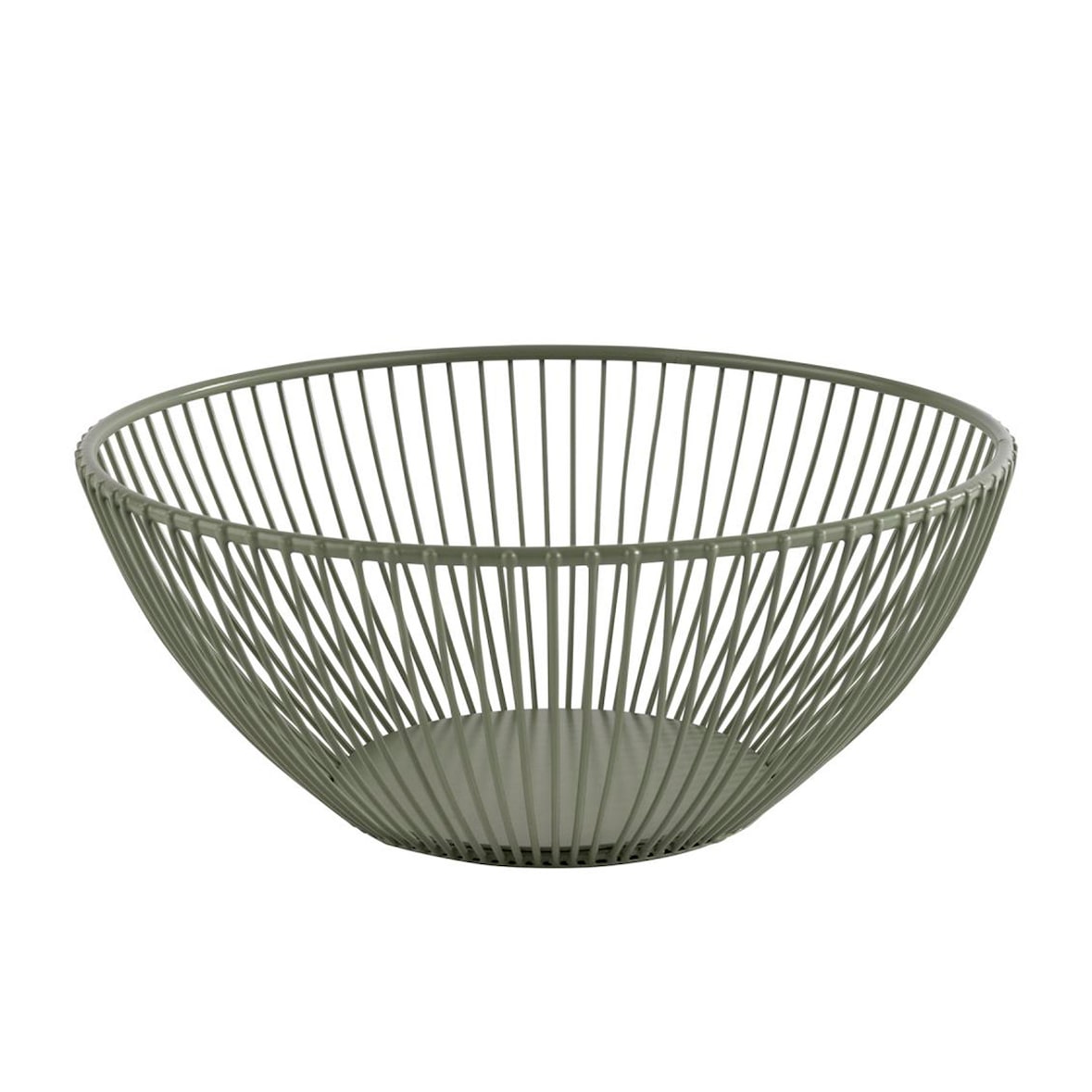 APS Korb -SVART- in smoke green Ø 20 cm, H: 8 cm