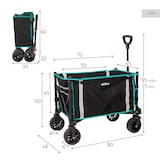 thumbnail of Aktive Carro plegable playa 70x45x95 cm negro con ruedas todoterreno