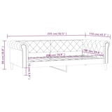 thumbnail of vidaXL Tagesbett Cappuccino-Braun 100x200 cm Kunstleder