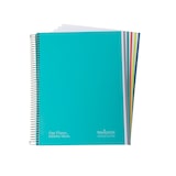 thumbnail of Cuaderno A4+ tapa extradura 120H 80G rayado microperforado 5 bandas color Navigator Verde