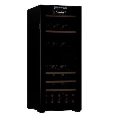 Cave de Vinho CLIMADIFF CEPAGE108DZ (108 Garrafas - 2 zonas - Preto)