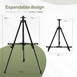 thumbnail of Dayshake Schildersezel - Verstelbaar & Inklapbaar - Ezel Incl. Opberghoes - Tafelezel / Veldezel voor Volwassenen en Kinderen - Zwart