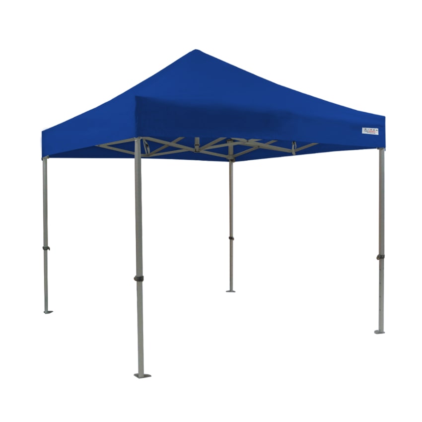 Tente pliante PRO 3x3m - ALU 55mm/PVC 580g Norme M1 - bleu - FRANCE-BARNUMS