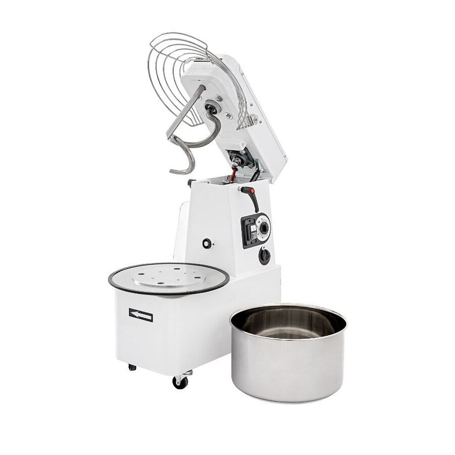 Spiral-Teigknetmaschine aufklappbar, stufenlos regulierbar, 22 Liter, 230 Volt