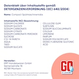 thumbnail of 4,5 kg ca. 250 Stück GO clean! Compact 18g Spülmaschinentabs in Aufreißfolie