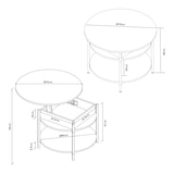 thumbnail of Helloshop26 - Mesa de centro com console lateral e tampo elevável efeito mármore branco 03_0010799