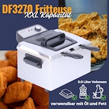 thumbnail of Sommertal XXL Doppel-Fritteuse mit Öl oder Fett – 3 Körbe, 5 Liter, 3000 Watt, Kaltzone, DF3270