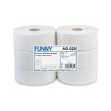 thumbnail of Jumbo Toilettenpapier FUNNY - 3 - lagig - Ø 24 cm - weiß - 6 Rollen