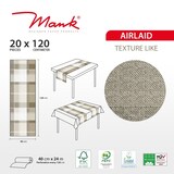 thumbnail of MANK Tischläufer Airlaid Marc in Braun-Schwarz, 40 cm x 24 m , 1 Stück - Streifen Linien Karos