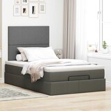 thumbnail of vidaXL Ottoman-Bett mit Matratze & LEDs Dunkelgrau 120x200 cm Stoff