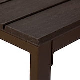 thumbnail of Relaxdays Beistelltisch Balkon, wetterfest, auch für Terrasse u. Garten, HBT: 39 x 52 x 48 cm, Outdoortisch klein, braun