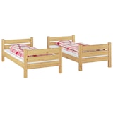 thumbnail of Etagenbett Massivholz Kiefer natur 80x190 Stockbett Hochbett teilbar Rollrost 60.16-08-190T100