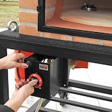 thumbnail of Horno lenã Gran Canária 80 negro,(Gas)+Quemador+Base ,   aislado con 3 mantas ceramicas