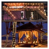 thumbnail of Fita LED solar à prova de água com mangueira luminosa e painel solar (22 Metros - 200 Led, Branco Quente) Coshano