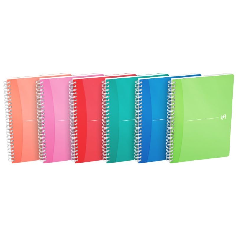 Oxford Spiralbuch 'My Colours', DIN A5, kariert, 90 Blatt