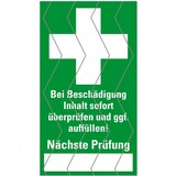 thumbnail of Aufkleber I Sicherheitssiegel Erste Hilfe, Sicherheitsfolie, selbstklebend, 25x45mm, 12/Bogen