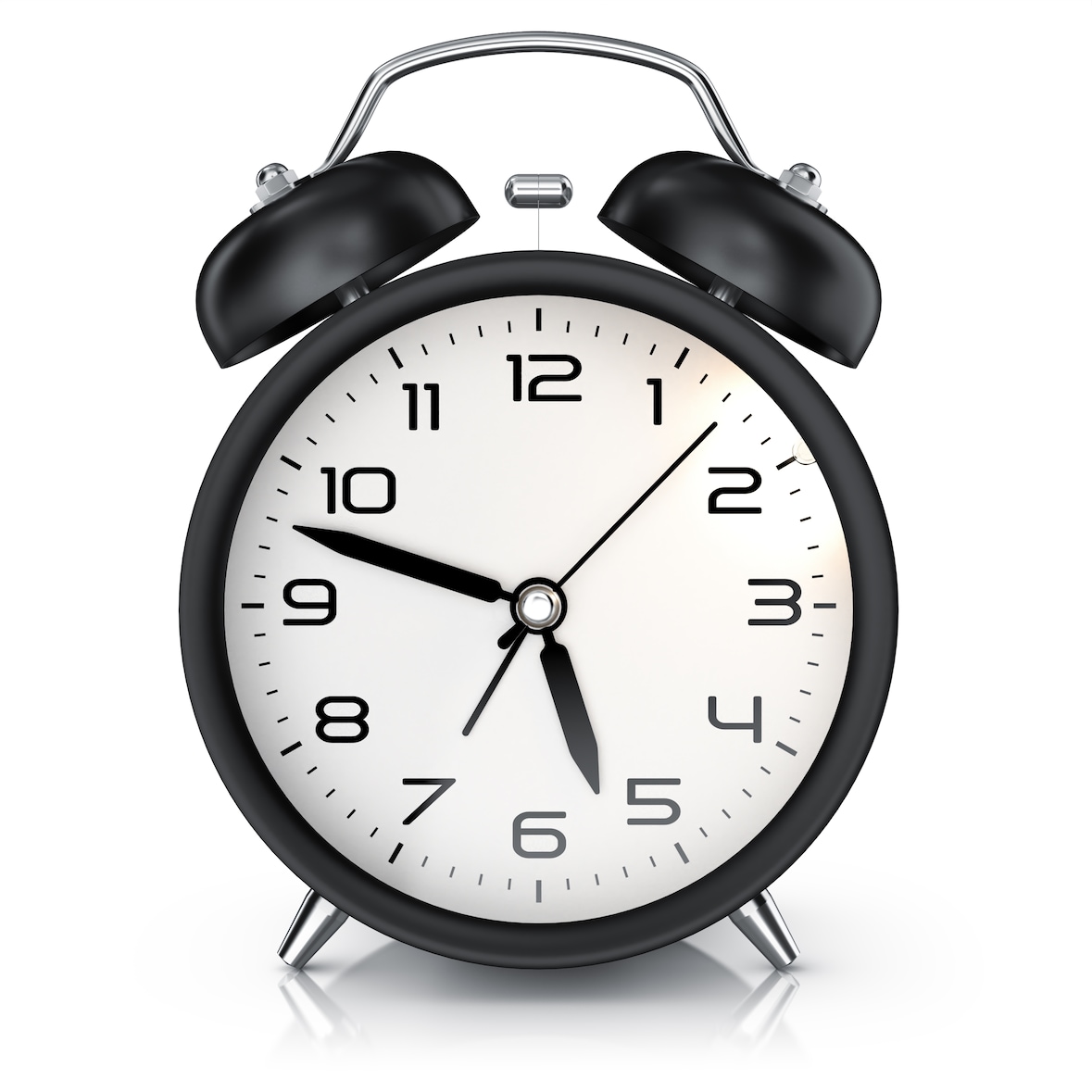 BEARWARE Wecker analog, laut, ohne Ticken, Retro-Design
