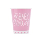 thumbnail of Baby Shower rosa Herzen 8 Becher