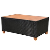 thumbnail of vidaXL 4-tlg. Garten-Lounge-Set mit Auflagen Poly Rattan Schwarz