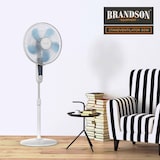 thumbnail of Brandson Standventilator Silent mit Fernbedienung und Display, mobiler Lüfter, Oszillation 80°, 60 Watt, Ventilator leise, Höhe verstellbar