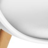thumbnail of tectake Lot 4 chaises salle à manger style scandinave forme ergonomique blanc - 406097