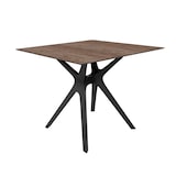 thumbnail of Resol VELA S Quadratischer Tisch Indoor, Outdoor 90x90 Schwarzer Fuß - Eschen Eiche Tischplatte