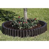 thumbnail of Bordura palisade staccionata in resina finitura legno per aiuole e giardino cacao lunghezza 2,4mt altezza 25cm
