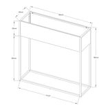 thumbnail of Helloshop26 - Pflanzenständer im Outdoor-Stil erhöhter Ständer 80 x 80 x 25 cm schwarz 03_0010362
