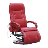 thumbnail of Relaxliege Athene mit Massagefunktion | HxBxT 118x69x143 cm |  mit Massage |  Leder |  Rot |  Relaxsessel Massagesessel