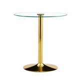 thumbnail of Bartisch Glas & Metall Gold/Transparent rund 89x89x92 cm
