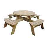 thumbnail of Rowlinson ronde houten picknicktafel