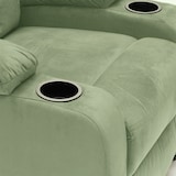 thumbnail of Poltrona relax reclinabile poggiapiedi portaoggetti Laura Light - Verde-SR6201FVC