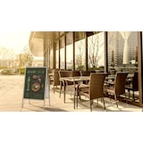 thumbnail of ALLboards Chevalet Porte-Affiche Double Face Cadre en Aluminium Gris – Format A1