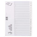 thumbnail of Carpeta DURABLE 615002 DIN A4 A-Z lengüetas en relieve blanco
