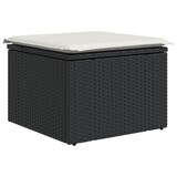 thumbnail of vidaXL 8-teiliges Gartensofa-Set mit Kissen in Schwarz aus Poly Rattan