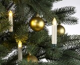 thumbnail of 10 LED Weihnachtskerzen Christbaumkerzen Lichterkette + Fernbedienung