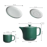 thumbnail of Ritzenhoff & Breker JASPER Kaffeeservice mit Kanne grün 13-teilig