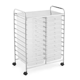 thumbnail of COSTWAY Carrinho de Rodas com 20 Gavetas Empilháveis, Carrinho de Gavetas, Contentor com Rodas com Estrutura Metálica e Prateleira