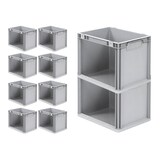 thumbnail of PROREGAL 10x Eurobox NextGen Store | HxBxT 32x30x40cm | 30 Liter | Seite offen | Eurobehälter, Transportbox, Transportbehälter