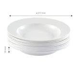 thumbnail of Assiettes réutilisables 22 cm, lot de 10 - Blanc