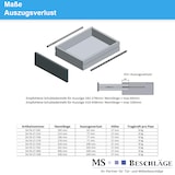 thumbnail of Teleskopschiene Teilauszug 1 Paar Schubladenschienen 17mm Höhe Nutmontage 406mm