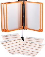 thumbnail of Klapprahmen, mit Wandhalterung, für Maschinenbetriebsanweisungen, orange, Kunststoff, A4